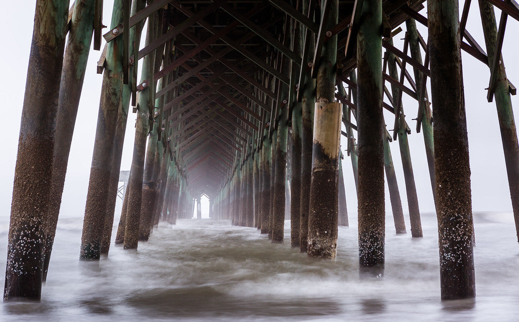 Underneath the Folly Beach Pier
